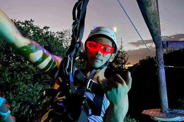 Night Zipline: 3 Zipline Adrenaline Adventure - Photo 1 of 12